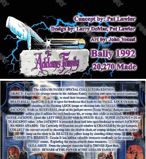 Addams Family Apron Card